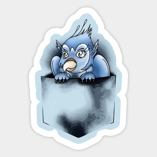 Gryphon Pocket Sticker by Magdalen